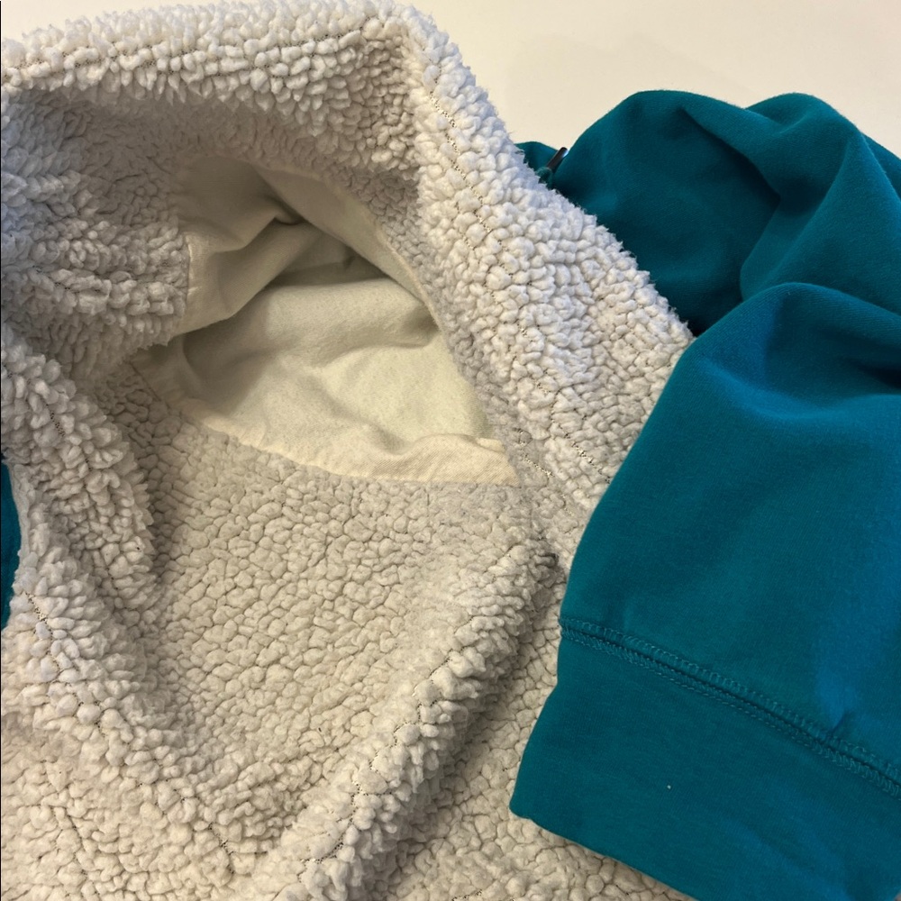 LLBean Sherpa-Lined Hoodie Zip L - Picture 7 of 7